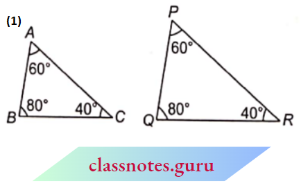 Triangle The Pair Of Similar Triangles In The Symbolic Form