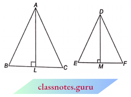 Triangle The Ratio Of The Areas Of Two Similar Triangles Is Equal To The Ratio Of The Squares