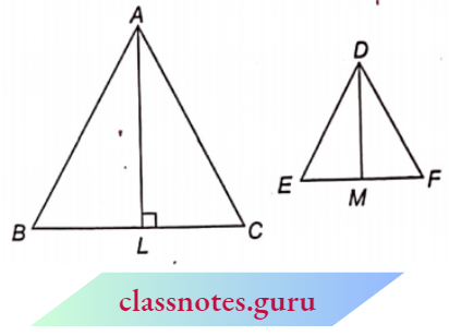 Triangle The Ratio Of Their Corresponding Sides Is The Same As The Ratio Of Their Corresponding Altitudes