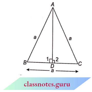 Triangle The Three Times Of A Square Of One Side Is Equal To Four Times The Square Of One Of Its Altitudes