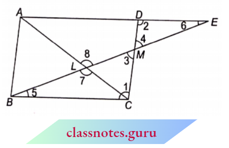 Triangle Through The Mid Point M Of The Side CD Of A Parallelogram ABCD