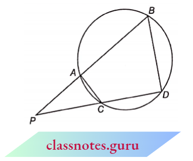 Triangle Two Chords AB And CD Of A Circle Intersect Each Other At The Point P Outside The Circle