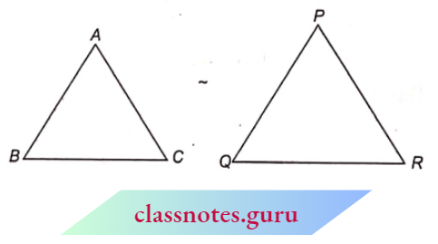 Triangle Two Triangles Are Similar Their Shapes Are Same