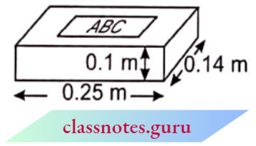 Volume And Surface Area Of Solids A Brick