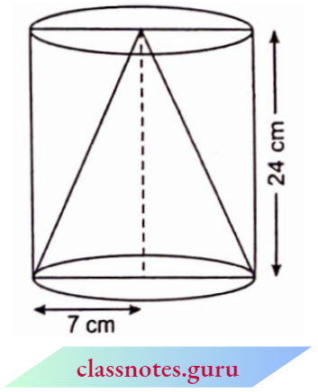 Volume And Surface Area Of Solids A Cone Of Equal Height And Equal Base Is Cut Off From A Cylinder