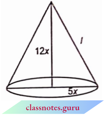 Volume And Surface Area Of Solids Solid Right Circular Cone