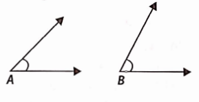 Which angle has a large measure