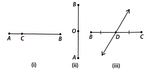 Which points in given figures, appear to be mid points
