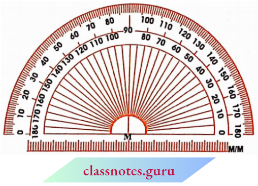 NCERT Notes For Class 6 Chapter 5 Understanding Elementary Shapes The Protractor