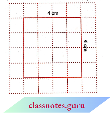 NCERT Notes For Class 6 Maths Chapter 10 Mensuration Area Of A Square