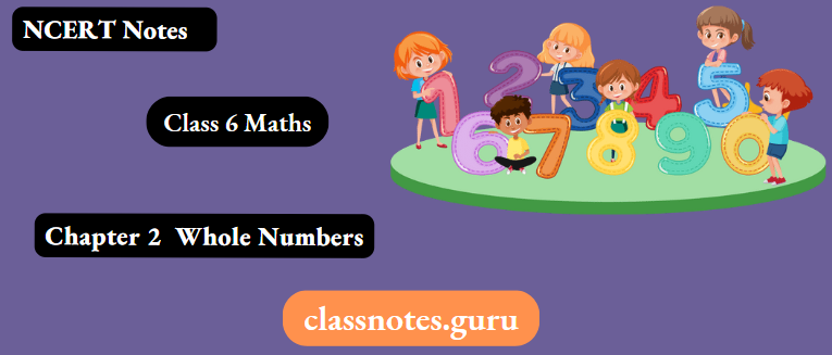 NCERT Notes For Class 6 Maths Chapter 2 Whole Numbers