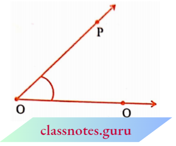 NCERT Notes For Class 6 Maths Chapter 4 Basic Geometrical Numbers An Angle Formed By A ray