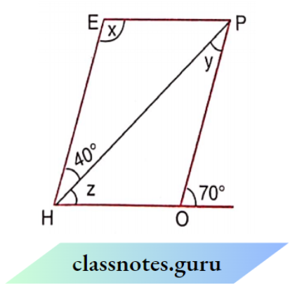 NCERT Solutions For Class 8 Maths Chapter 3 Understanding Quadrilaterals The Adjecent Angles In