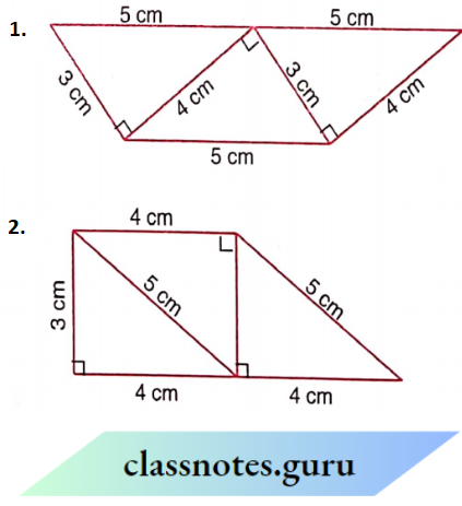 NCERT Solutions For Class 8 Maths Chapter 3 Understanding Quadrilaterals Trapeziums Using Same Set Of Triangles