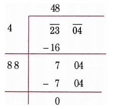 NCERT Solutions For Class 8 Maths Chapter 5 Squares And Square Roots 2304 Square Root Of Each The Numbers By Division Method