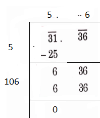 NCERT Solutions For Class 8 Maths Chapter 5 Squares And Square Roots 31.36 Square Root Of The Decimal Number