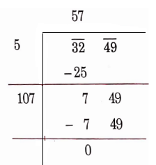 NCERT Solutions For Class 8 Maths Chapter 5 Squares And Square Roots 3249 Square Root Of Each The Numbers By Division Method
