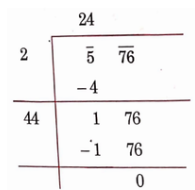NCERT Solutions For Class 8 Maths Chapter 5 Squares And Square Roots 576 Square Root Of Each The Numbers By Division Method