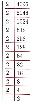 NCERT Solutions For Class 8 Maths Chapter 5 Squares And Square Roots The Prime Factorisation Is 4096