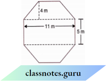 NCERT Solutions For Class 8 Maths Chapter 9 Mensuration Area of the octagonal surface