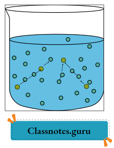 NCERT Class 8 Chemistry Chapter 1 Matter Particles escaping due to collision