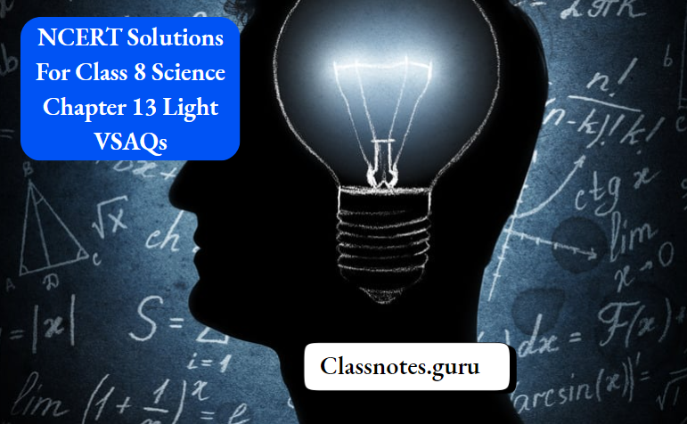 NCERT Solutions For Class 8 Science Chapter 13 Light VSAQs