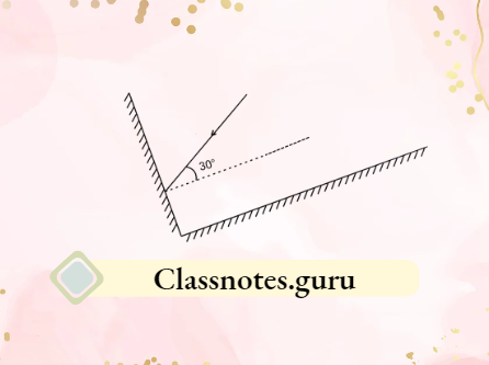 NCERT Solutions For Class 8 Science Chapter 13 Perpendicular Mirrors 30 degree Incidence