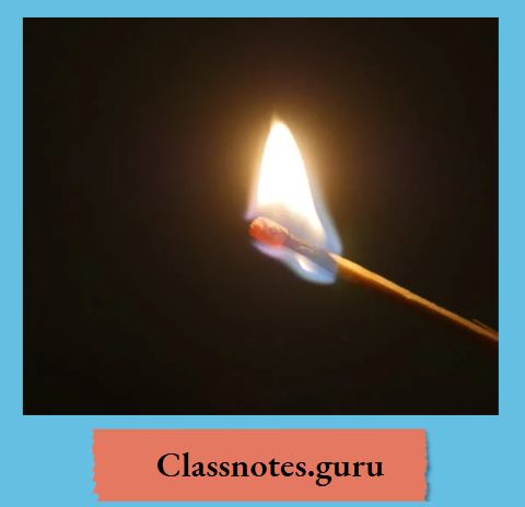 NCERT Class 8 Chemistry Chapter 2 Physical And Chemical Changes A burning matchstick emits heat and light