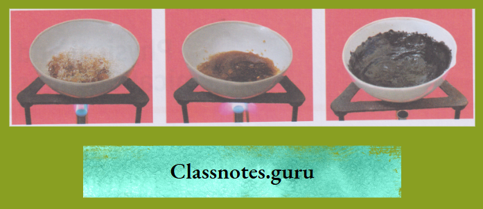 NCERT Class 8 Chemistry Chapter 2 Physical And Chemical Changes Sugar gets charred when heated